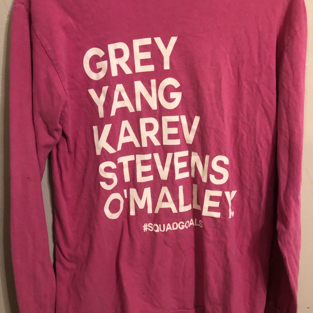 A long sleeved Greys Anatomy